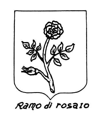 Image of the heraldic term: Ramo di rosaio